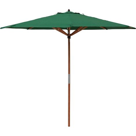 Charles Taylor Green Wooden Parasol Sun Umbrella Shade 2.7m (1/5)