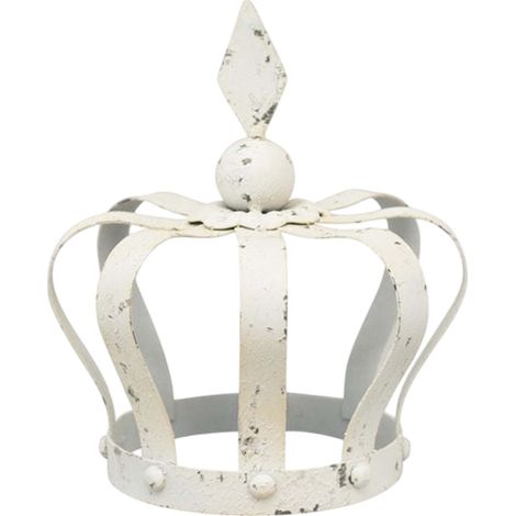 Couronne décorative en métal vieilli intentionnellement pour le salon