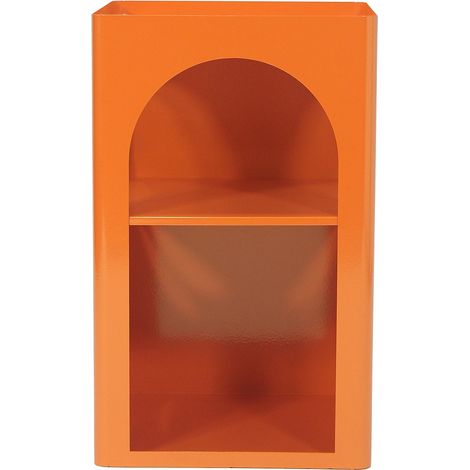 Tavolino laterale in Metallo Arancione - STALY (1/2)
