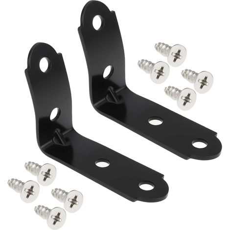 1 Set Équerres Charnière Boîte à Gants Kit Acier Noir Compatible avec A3 8P 2003-2012 (1/5)