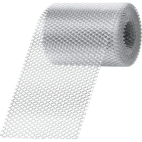 6 m Rouleau de protection de gouttière en aluminium de pour bloquer les feuilles, les brindilles et les débris (1/5)