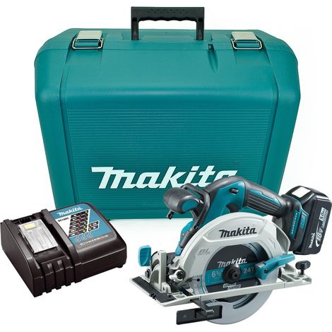 Makita DHS680RT 18v Lithium Brushless Circular Saw 165mm - 1 x 5.0ah Battery (1/2)