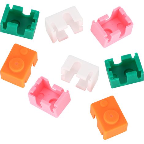 8 Pièces Housses en Silicone Résistantes à la Haute Température pour Bloc Chauffante, Accessoires Imprimante 3D (1/5)