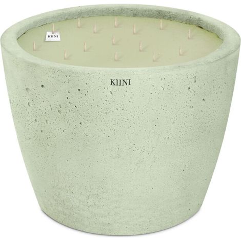 KIINI Betonkerze Sojawachs Modernes Design XXL Pistazie (1/3)