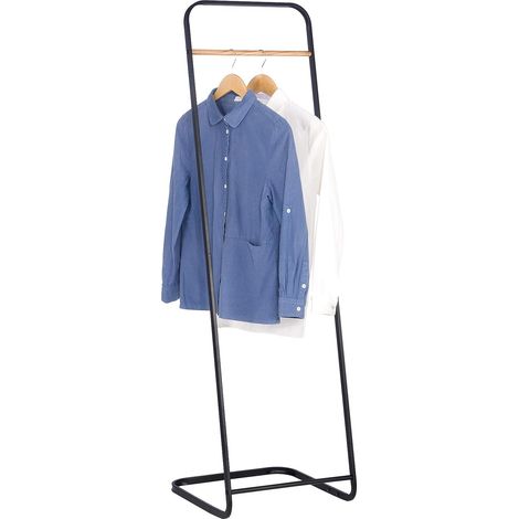 Woltu – Porte-manteau en métal noir 40x40x140 cm – Cadre robuste pour vêtements – Design moderne pour maison et bureau