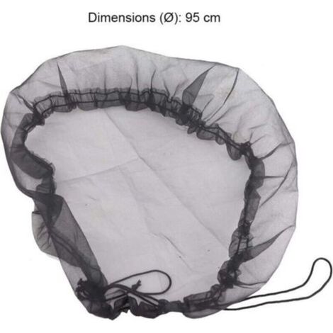 Lot de 2 housses de protection en maille pour tonneaux de pluie - Diamètre : 32.67inch - Réglables - Pour récupérateur d'eau - Seau de récupération de la pluie (1/5)