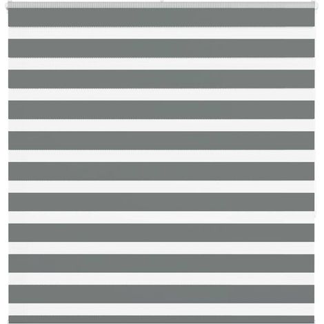 Doppelrollo Dunkelgrau 140x150 cm Stoffbreite 135,9 cm Polyester
