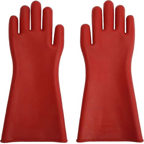 Caractéristiques : 1. Tension de résistance : Gants isolants haute tension de 10 000 V, vous protégeant des chocs électriques (1/4)