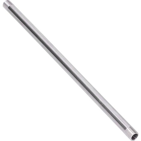 Tube fileté en acier inoxydable 30cm, raccord de plomberie mâle G1/4, joint d'attache pour tuyauterie. (1/5)