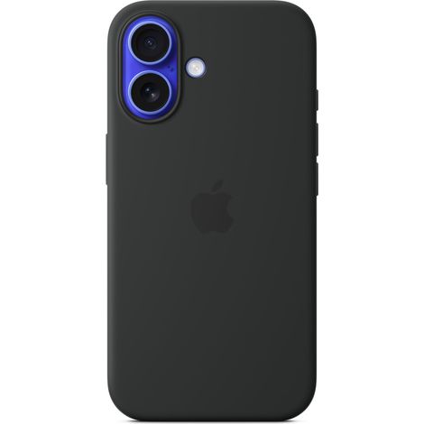 Custodia in silicone con MagSafe per iPhone 16 Nera (1/4)