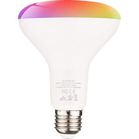 Ampoule LED intelligente RGB E27 13W, variateur couleur, WiFi 2.4GHz, commande vocale, aucun hub, UE (1/5)