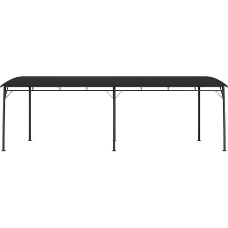 Auvent Marquise pare-soleil de jardin, Store Banne pour Jardin Balcon Terrasse, 6x3x2,55 m Anthracite OIB3125E (1/4)