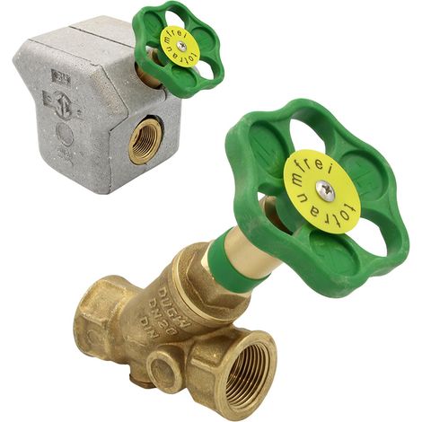 KFR-Ventil 1/2" - 1 1/4" mit Prüfschraube und Dämmschalle