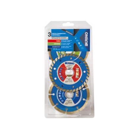 Assortimento Krino dischi diamantati – 3 pezzi