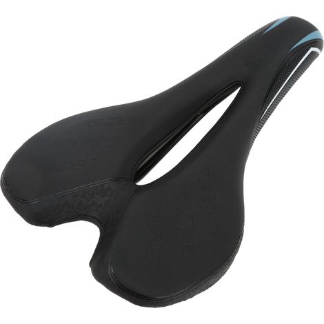 Hochelastischer Fahrradsattelbezug für Mountainbikes, atmungsaktives, hohles Sitzkissen, schwarz und blau (1/5)