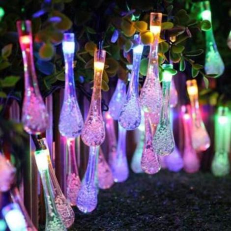 Guirlande lumineuse - - 7 mètres - 50 lampes LED - Solaire - Blanc froid (1/3)