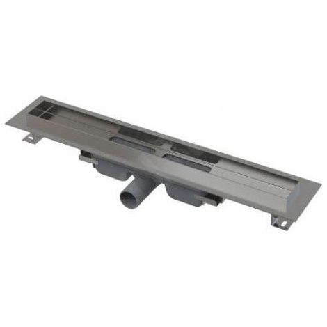 Alca - Caniveau de douche Professional Low 105 cm, avec rebord pour grille perforée, inox APZ106-1050 (1/2)