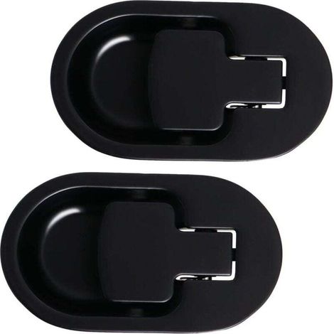 Recliner Armchair and Sofa Lever, Solid Black Aluminum Metal Handle without Cable (2 Pieces)