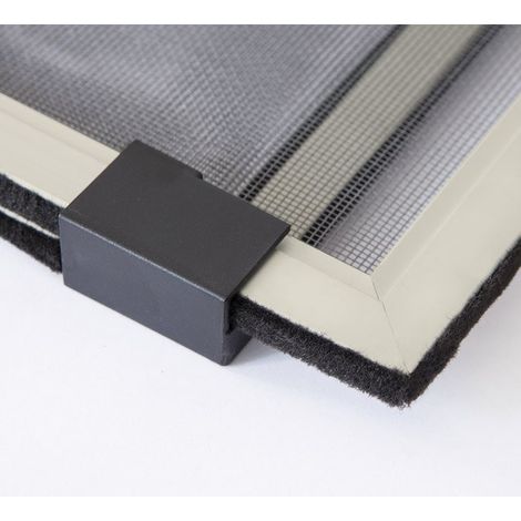 ZANZARIERA ESTENSIBILE CON SPAZZOLA SILVER 50X70 IN ALLUMINIO RETE FIBRA VETRO (1/3)