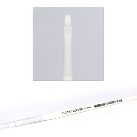 Pinceau - GAMES WORKSHOP - Citadel DryBrush - Blanc - S - Bricolage figurines