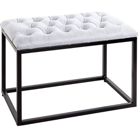 Tabouret Design "Olmida" 60cm Gris & Noir (1/5)