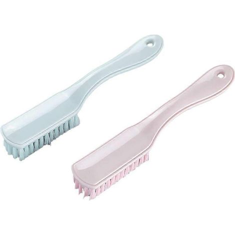Lot de 2 brosses à vêtements en plastique à long manche pour le nettoyage des vêtements et des tapis (1/5)