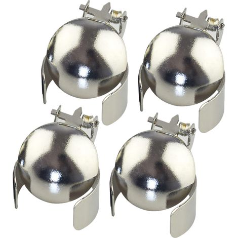 4pcs argent placage fer entièrement automatique éteindre bougie artefact divin anti or éteindre bougie couvercle automatique anneau de bougie éteindre la flamme de bougie en toute sécurité