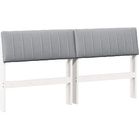 Maison Exclusive - Cabecero tapizado Gris Claro 160 cm Madera de