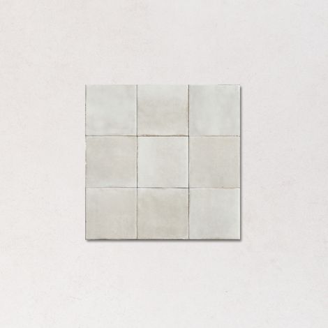Carrelage Effet Zellige Blanc Cassé NEW LUME 10x10 cm Bone (1/2)