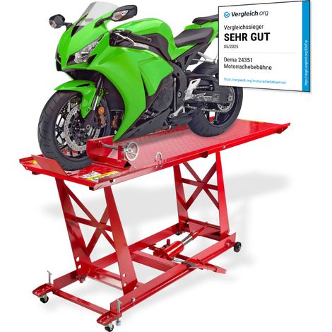 Hydraulische Motorrad Hebebühne 450kg Werkstattlift Reparatur Plattform Heber