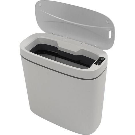 Automatischer 14-Liter-Abfalleimer mit Bewegungssensor, 3 intelligenten Modi, Deckelbehälter für Bad und Küche (1/5)