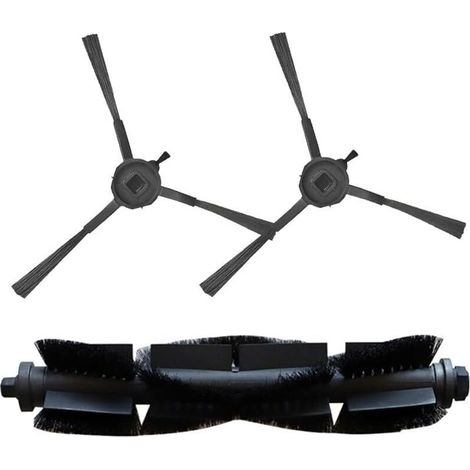Set di 3 spazzole laterali principali per robot aspirapolvere EZVIZ RE4/RE4 Plus/RE5/RE5 Plus, 1 spazzola principale a rullo, 2 spazzole laterali