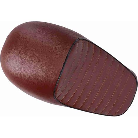 Remplacement de Moto Antique, Coussin de Selle Plat Vintage en Cuir PU pour CG125 et Autres (457x457cm / 179,9x179,9 pouces) (1/5)