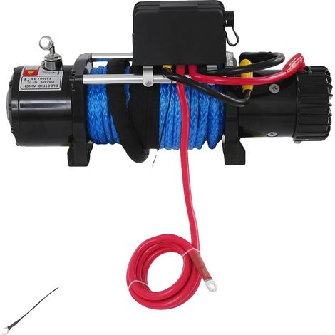 Elektrische Winde, 13500 lbs Zugkraft, Vielseitige Kompatibilität, Blau (1/2)
