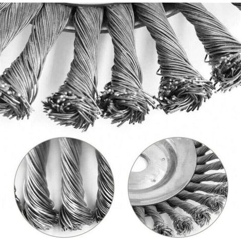 150 mm (6 Zoll) Metallbürstenkopf zum Unkrautjäten in Fugen von Gehwegen oder Einfahrten. (1/5)