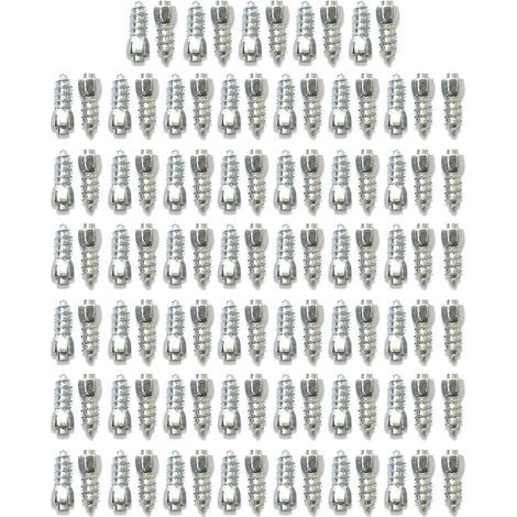 100 Reifenspikes 4x12mm, rutschfeste Spikes für Autos und Motorräder (1/4)