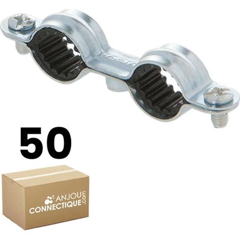 50 colliers isophonique double M7 x 150 pour tube Ø22 - Arcanaute (1/2)