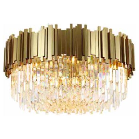 Pipe Organ Crystal BRASS - lámpara de techo de cristal 45cm (1/2)