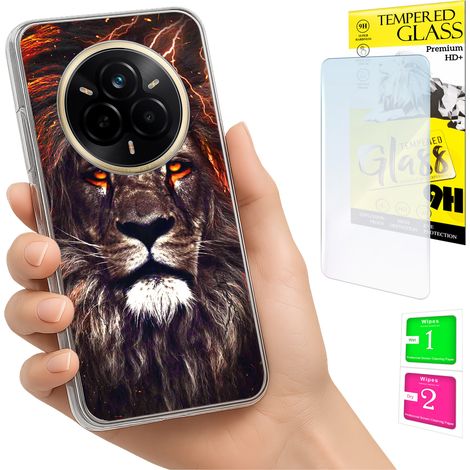 Funda para Realme 14 Pro 5G con cubierta trasera para fotos y cristal 9H. (1/5)