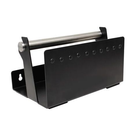 Quadrios avvolgicavo nero 20x12 cm in acciaio robusto