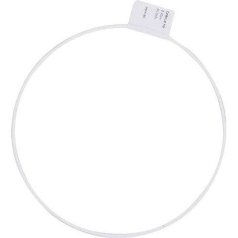Graine Créative - Armature abat-jour cercle Rilsan Diamètre 20 cm blanc