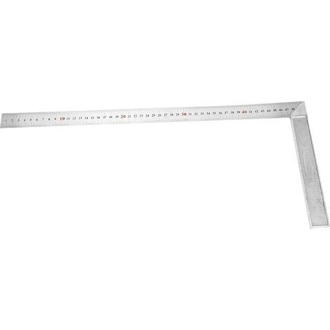 GARRYFIZH Règle équerre aluminium 50cm épaisse - Angle droit 90° précision pour traçage et contrôle (bord droit)