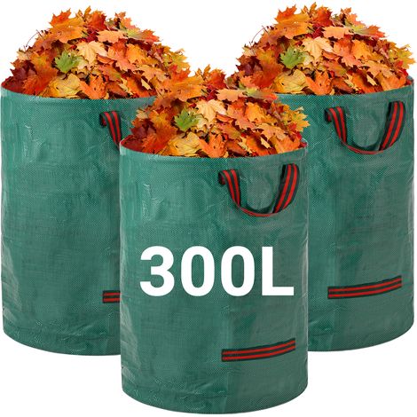 Velway Sac à Déchets Jardin 300Lx3 Réutilisable - Tissu Industriel Résistant avec Poignées Renforcées (1/5)