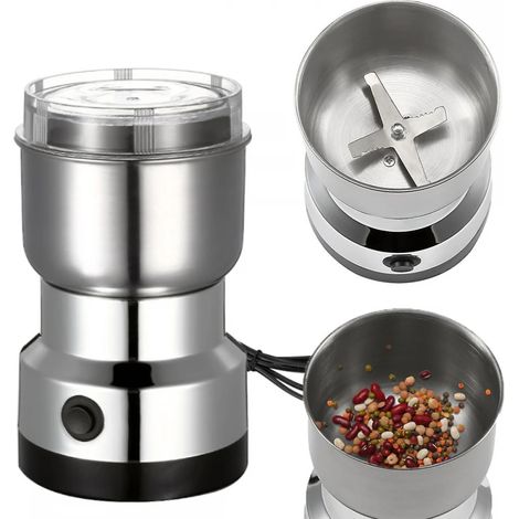 Moulin à café électrique pour grains de café, épices et noix, idéal pour la cuisine, la maison, le bureau et les voyages.-AquaForge (1/5)