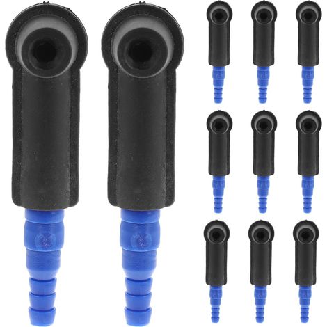 Mikikit Kit de 20 Adaptateurs de Purge de Freins Hydrauliques Noir Connecteurs pour Pompe à Vide Compatible Motos et Scooters Outil de Vidange Liquide de Frein pour Entretien Précis et (1/4)