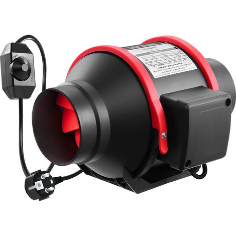 Extracteur 40W 310m³/h, vitesse variable, pour salle de bain et cave (1/4)