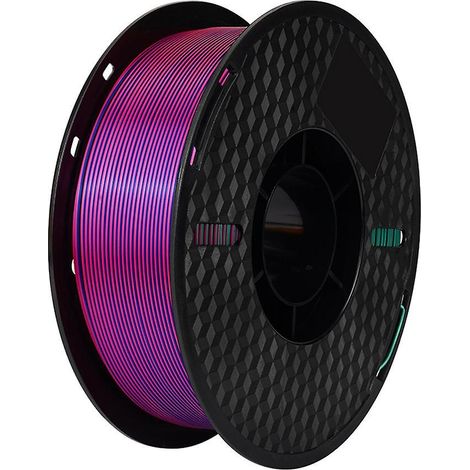 KINGROON 3D-Drucker PLA-Filament 1 kg 1,75 mm Dreifarbiges Seiden-PLA-Filament 3D-Druckmaterial Grad-Silk Rot Grün Blau-