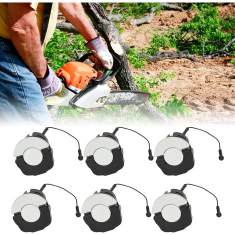 Bouchons de réservoir d'essence, lot de 6, compatibles avec les tronçonneuses STIHL FS100, FS110, MS200, MS210, MS230, MS250, MS270, MS280, MS340, MS341, MS361, MS380, MS381, MS441, MS460 et MS880 (1/5)