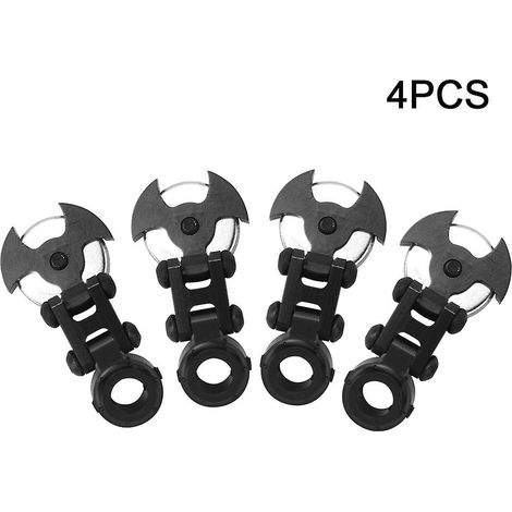 Compatible avec les voitures télécommandées à l'échelle 1/10, support de pilier magnétique invisible en alliage pour carrosserie (noir) (1/5)