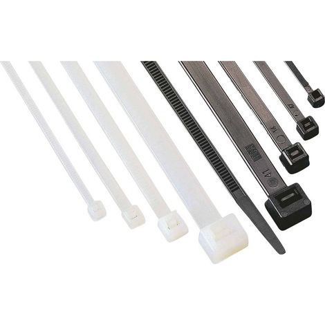 HELU 90149-100 PA T 8-100 Fascetta per cavi 360 mm 7.5 mm Nero Stabilizzato ai raggi UV 100 pz.